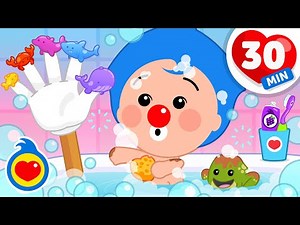 A Bañarme 🚿🧼 Y Más Canciones Infantiles Para Disfrutar de la Hora del Baño (30 Min) | Plim Plim