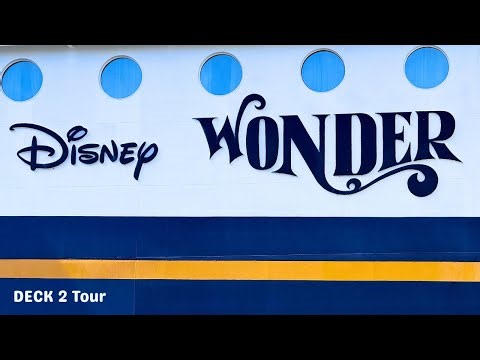 Disney Wonder Deck 2 Tour | Disney Cruise Line | POV Walking the Ship | 4K
