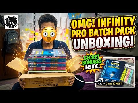 PW Infinity Pro Batch Unboxing 🔥 | Lakshya NEET Modules + Secret Bonuses 😱