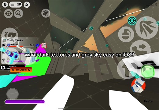 How to Get Dark Textures and Grey Sky in Roblox iOS
