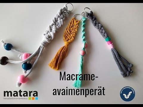 Mataran askartelut: Macrame avaimenperät