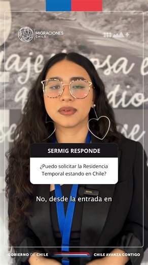 ✨ ¡SERMIG RESPONDE! 🌍 Parte 1🔎 ¿Tienes dudas sobre tu Residencia Temporal? ¡Te lo explicamos aquí!✅ Lo más importante:📌 Desde que rige la Ley de Migración y Extranjería, la Residencia Temporal sólo se solicita desde el extranjero.📌 Si ya tienes un Permiso de Residencia Temporal:🔸 Revisa el “Estampado Electrónico” en el Portal de Trámites de SERMIG.🔸 Descárgalo dentro de 120 días si los datos son correctos.🔸 Ingresa a Chile en un plazo máximo de 90 días; el permiso comienza a regir desde t