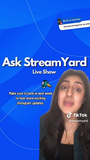 Did you miss our weekly Ask StreamYard live show last night? No worries, catch the 60 second recap now. You can watch the full episode on our YouTube or Facebook channels. #instagramlive #podfest #morningornightperson #askstreamyard