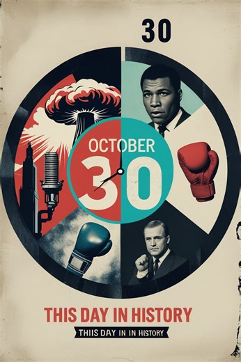 This Day in History: October 30 | Tsar Bomba, Radio Scare, Md. Ali,...