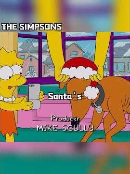 Santa’s little helper strongly resists Christmas memories #thesimpsons #cartoon #movie #christmas