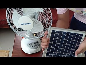 Rechargeable Fan w/ Solar Panel I Unboxing