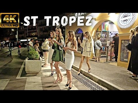 Saint Tropez Reopen Night ✔ France Riviera Walking Tour 2021