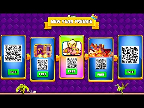 All NEW JANUARY FREE Gifts in Clash Royale 🎁 QR Codes , Redeem Codes and More!