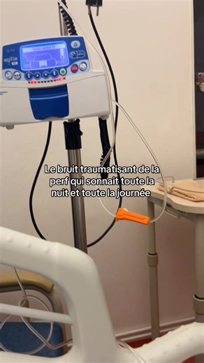 Le bruit traumatisant de la perfusion à l'hôpital