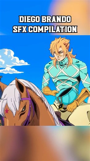 DIEGO BRANDO SOUND EFFECTS COMPILATION! 🔥 | #shorts #anime #jjba