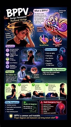 Why Does the Room Spin? BPPV & Epley Maneuver Explained #drabid #education #vertigo #examine #tests