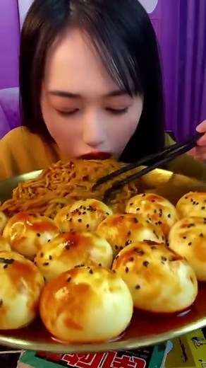 317K views · 3.6K reactions | Eating noodle with egg boiled good eating yummy asmr food | My ASMR | Facebook