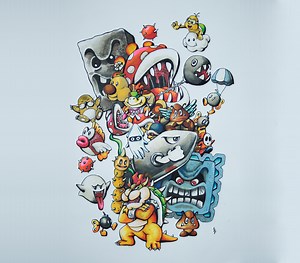 Super Mario enemies - Mike de Vos