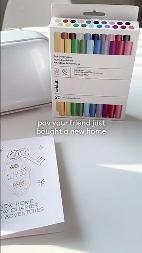 DIY New Home Card (Cricut Markers) 🏡