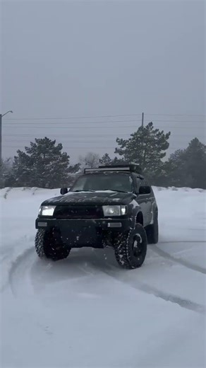 1998 4runner 3rd gen drift#4runner #hilux #tacoma #tundra #toyota #snow #drift