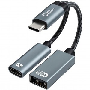 Microconnect MC-USBC-CFAF adaptateur de cable de video 0,13 m Silver