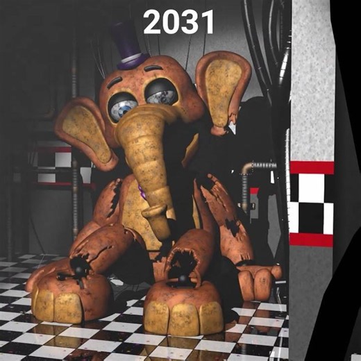 FNAF Orville Elephant over the years
