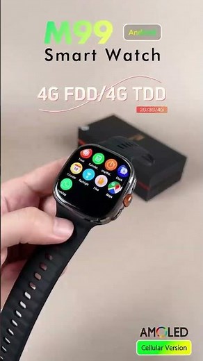 4G Smart Watch M99 2.4inch AMOLED Screen Rotate Camera NFC WIFI GPS Smartwatch with Sim Card