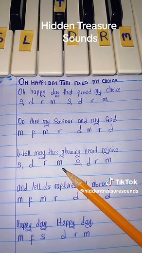 Oh Happy Day: Hymn Sofa Notes & Lyrics in Key G