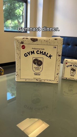 Which flavor of chalk is your favorite? 🤤 #gymnastics #gymnast #olympics #calisthenics #chalk #boydinner #girldinner #sports #ncaa
