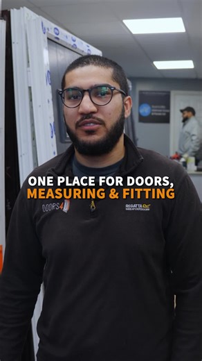 Yes — we measure AND fit your door perfectly #homeimprovement #DIY #fyp #homerepair #doors
