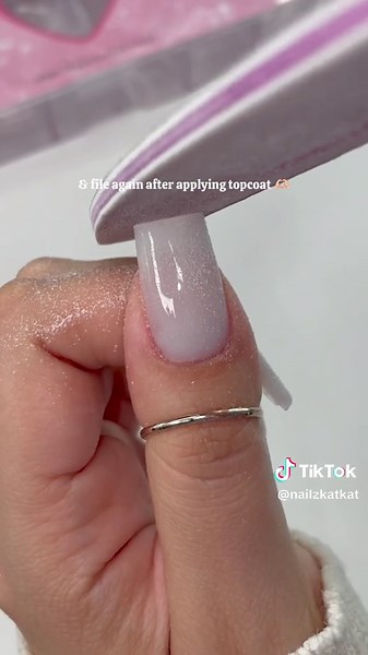 Crispy Square 💅🏻 #fypシ #nails #nailzkatkat #gelnails #nailtutorial