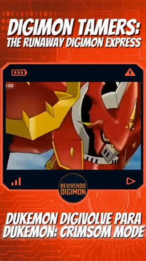 Revivendo Digimon on Instagram: "Nada como um Dukemon: Crimsom Mode pra varrer do mapa um monte de Parasimon chato, né? 😅 O bichão deu o nome! #DigimonTamers #TheRunawayDigimonExpress #Dukemon #CrimsomMode #Parasimon #Sakuyamon #Justimon #Locomon #GrandLocomon #Filme #Anime #Digimon #Brasil #Portugues #DigimonBeatbreak #DigimonBrasil #Nostalgia #RevivendoDigimon"