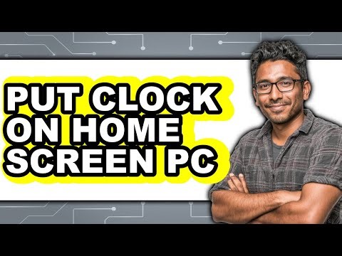 How to Put Clock on Home Screen Pc (updated)