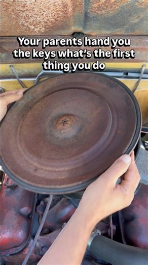 Flip that lid!! The first thing you do to an old car #classiccar #car #oldcar #mechanic #racecar