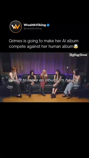 Business | Finance | Technology on Instagram: "Grimes just announced one of the boldest music experiments ever — she’s making her AI album compete against her human album. 🎶🤖 Instead of choosing between tech and creativity, she’s putting them head-to-head to see which one truly connects with people. She’s even feeding AI training data through young creators to push what’s possible — turning this into more than just music. It’s a glimpse into the future of art, where human emotion and machine i