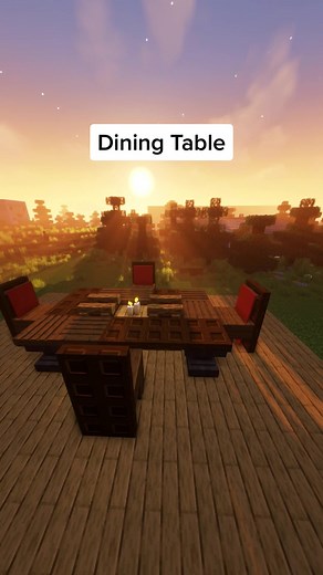 How to Build a Dining Table in Minecraft