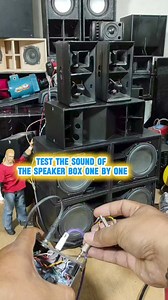 test the sound of the speaker box one by one | miniatur sound system