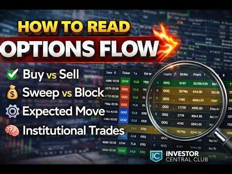 How To Read Options Flow Like A Pro 🔥 | ‪@InvestorCentralClub‬ Full Beginner Masterclass