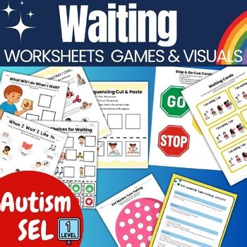 Waiting Worksheets & Wait Activities Autism Preschool Social Skills