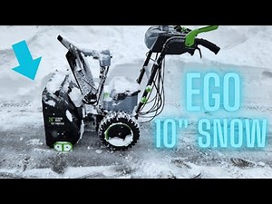 Ego 2 Stage Snow Blower | clearing driveway
