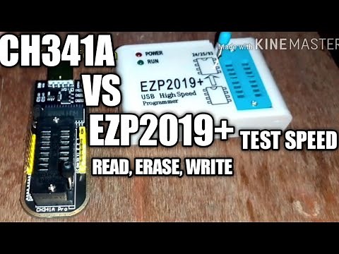 CH341A VS EZP2019+ Test Speed Read, Erase, Write