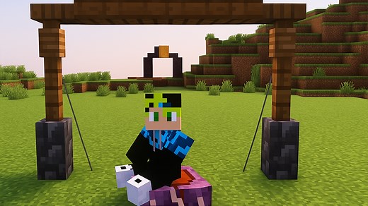 How to Build a Working Swing in Minecraft 🌳 | Fun Playground & Redstone Build