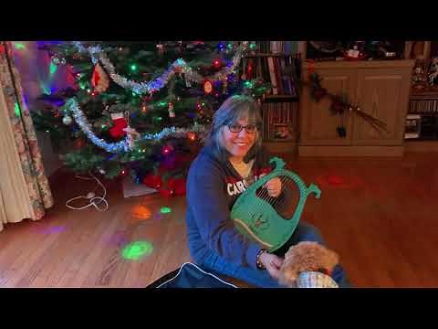 16 String Blue Mahogany Lyre ( Harp) Massive Demo with Many Tip & Tricks and Musical Demonstrations~