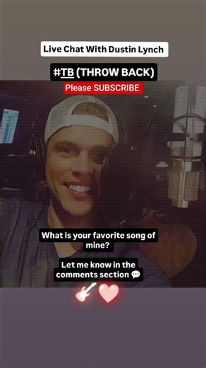 WHAT IS YOUR FAVORITE SONG OF MINE? #dustinlynch #countrymusic