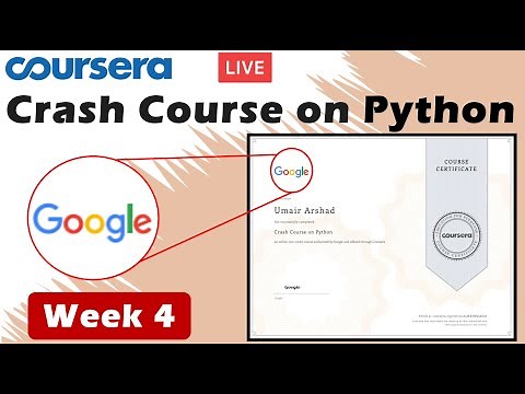 Crash Course on Python Coursera Week 4- Full solved | Google IT Automation with Python || 2020