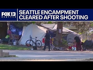 Lake City homeless encampment cleared after shooting | FOX 13 Seattle