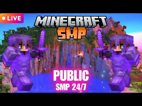 Minecraft Public Smp Live | 24/7 Public Server | Java + Pe ( Free Server )