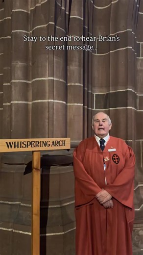 Have you heard about our Whispering Arch? 👂✨ When you sit at one end and whisper softly, only the person on the other side can hear you - like Cathedral magic in action! 💫 In this video, our wonderful guide Brian shares the story behind this fascinating feature… and has a little festive whisper at the end 🎄😉 🎟️ Psst… don’t miss The Light Before Christmas: The Gift - tickets are going fast! (LINK IN BIO) #LiverpoolCathedral #WhisperingArch #CathedralSecrets #LightBeforeChristmas #LiverpoolEv