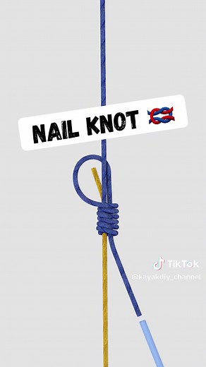 Nail Knot 🪢 - line to line (different diameters) #fishingtips #fishing #fish #knots #fishingtiktoks #fishtok #fishcontent #fishinglife #outdoors #fyp #knot #howto #howtotiktok #tutorials #survival #survivaltips #survivalskills #prepper