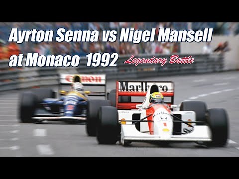 伝説のバトル 1992 F1モナコGP アイルトン・セナ vs ナイジェル・マンセル Ayrton Senna vs Nigel Mansell