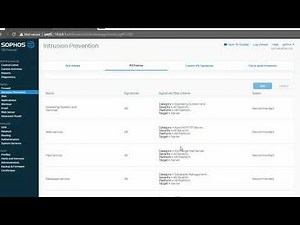 How to Configure Intrusion Prevention settings on Sophos XG 135w Firewall
