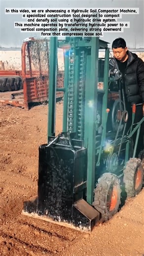 Amazing Hydraulic Soil Compactor | #shorts