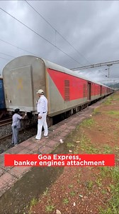 133K views · 1.7K reactions | Goa Express, banker engines attachment. #indianrailways #trainjourney #railwaystation #railway #swr #trainreels #expresstrain #locomotive #bankerlocomotives #goaexpress #dudhsagar #kulem | Praveen AG Vlogs | Facebook