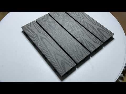 How to Install DIY Interlocking WPC Deck Tiles in Minutes #wpcflooring #decking #wpc
