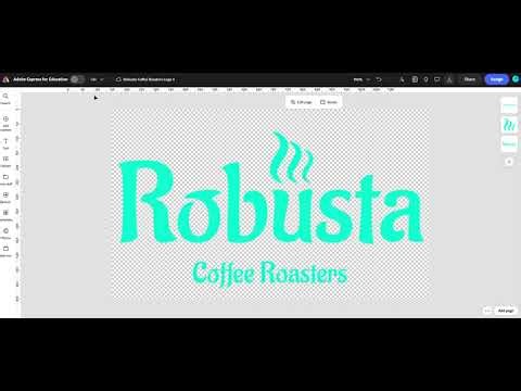 How to use Adobe Express to make a Logo with Text and Media and download to your computer